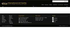 Desktop Screenshot of internationalartcentre.co.nz