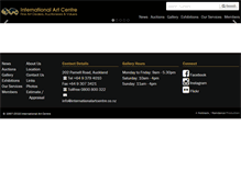 Tablet Screenshot of internationalartcentre.co.nz